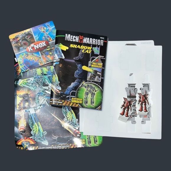2001 Knex Mech Warrior Shadow Cat Makes 2 Models Shadow Cat Sunder Instructions - Picture 5 of 7
